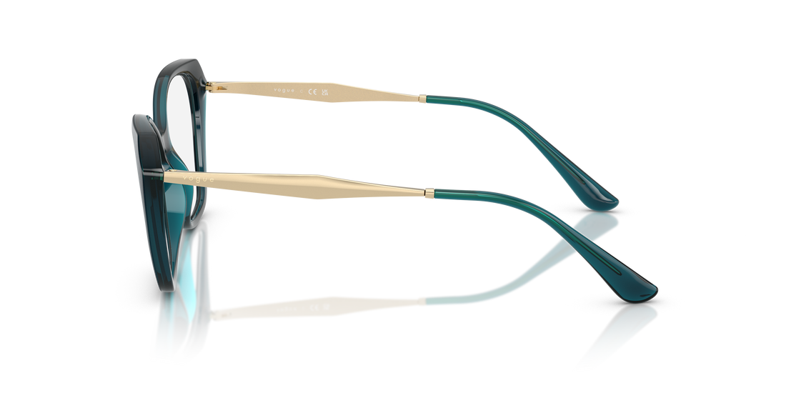 Prescription glasses vogue eyewear vo5522 3224 azul irregular femenino size 52mm - Detailed view