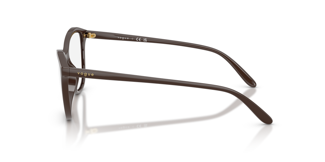 Occhiali da vista vogue eyewear vo5602 2252 marron irregular femenino taglia 52mm - Vista dettagliata