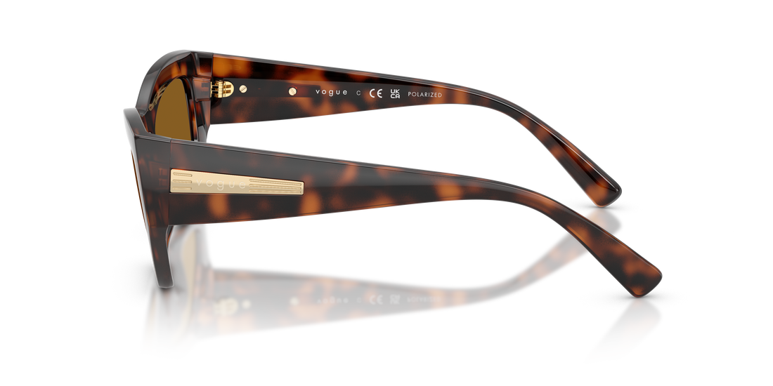 Gafas de sol vogue eyewear vo5607s 271883 marron irregular femenino talla 53mm - Vista de detalle