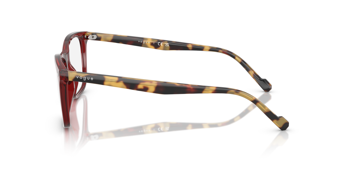 Occhiali da vista vogue eyewear vo5617 2924 rojo pillow masculino taglia 53mm - Vista dettagliata