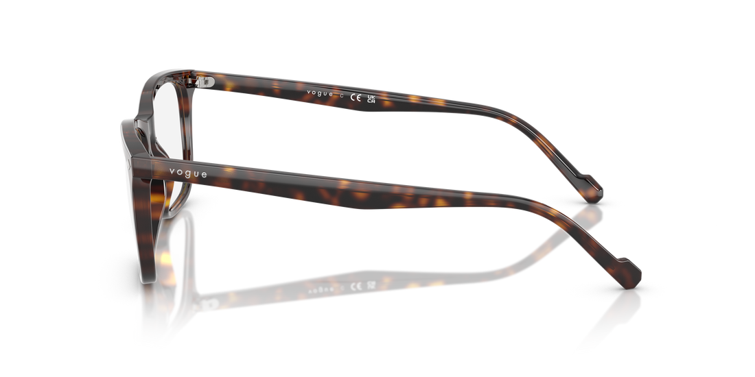 Occhiali da vista vogue eyewear vo5617 w656 marron pillow masculino taglia 53mm - Vista dettagliata