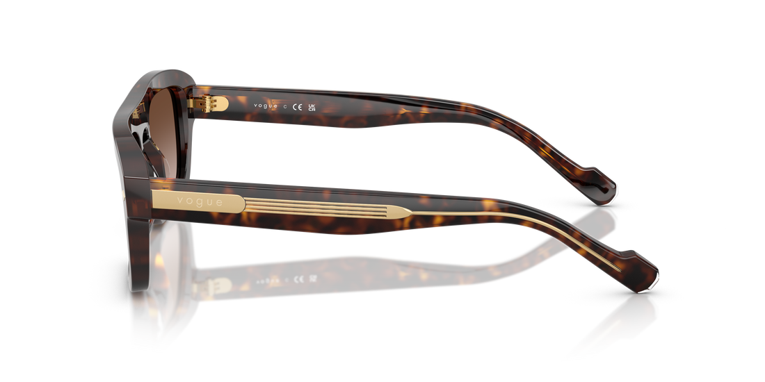 Gafas de sol vogue eyewear vo5620s w65613 marron irregular masculino talla 53mm - Vista de detalle
