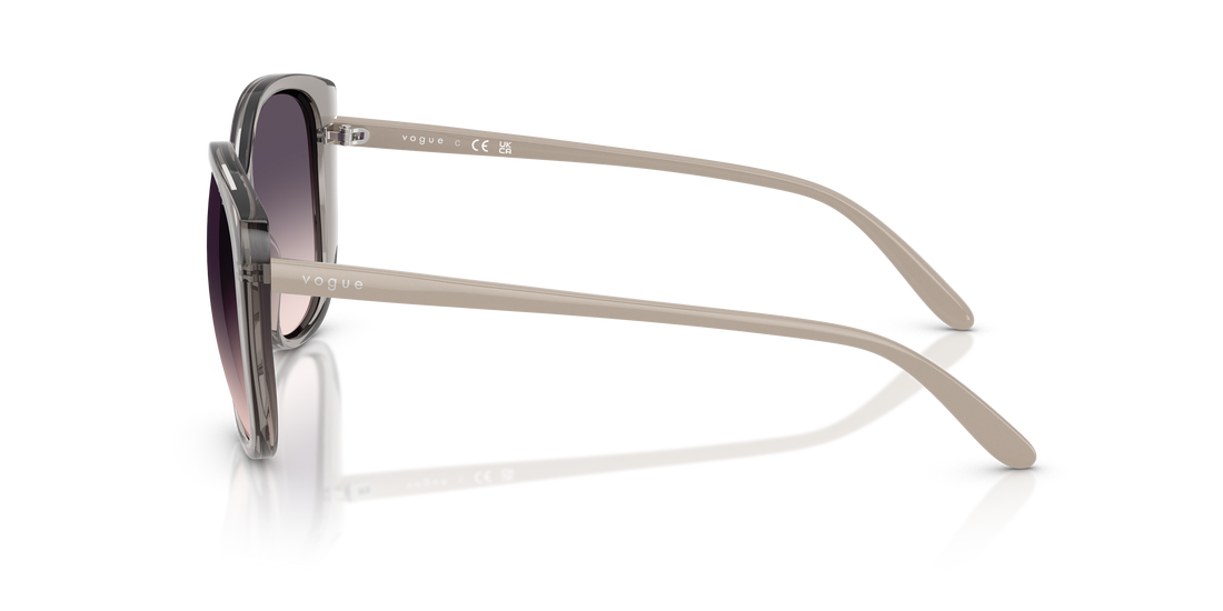 Occhiali da sole vogue eyewear vo5623s 272636 gris butterfly femenino taglia 55mm - Vista dettagliata
