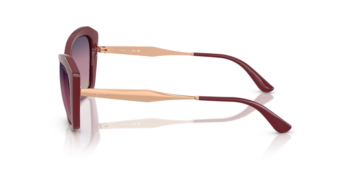 Gafas de sol vogue eyewear vo5626s 2875u6 rojo irregular femenino talla 56mm - Vista de detalle