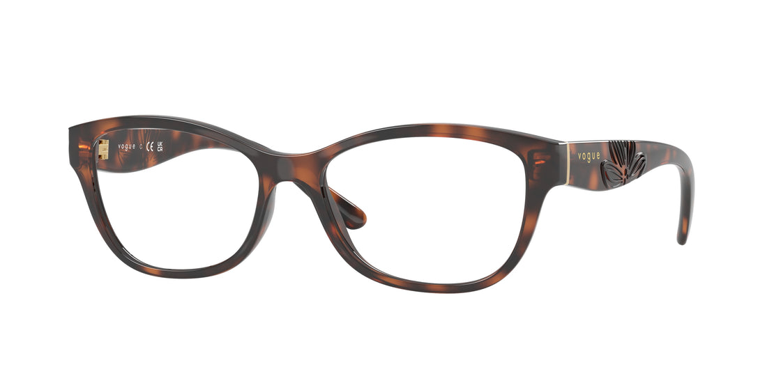 Occhiali da vista vogue eyewear vo5627 2718 marron butterfly femenino taglia 52mm - Vista principale