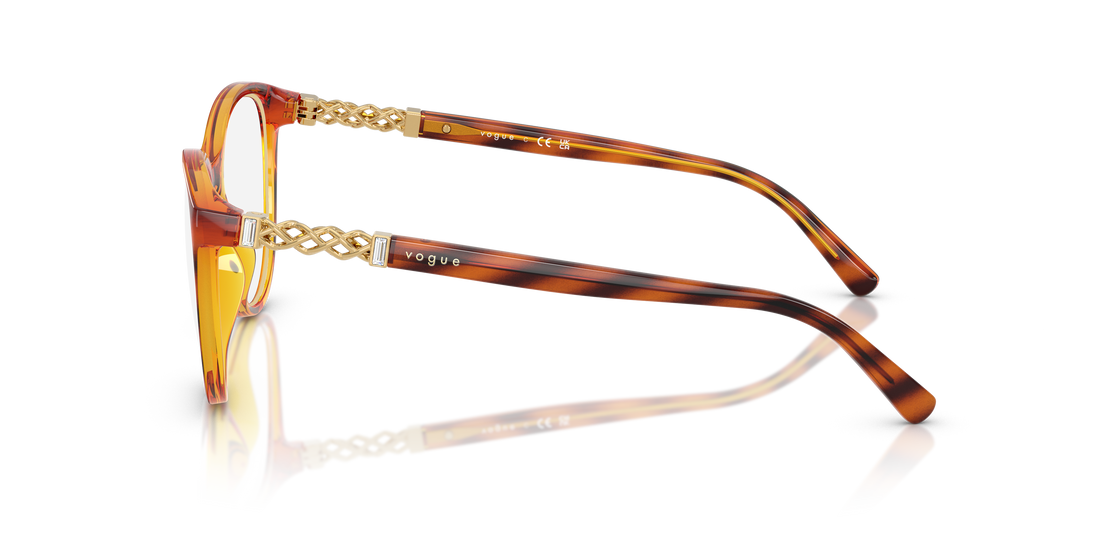Gafas graduadas vogue eyewear vo5631b 1508 marron pantos femenino talla 53mm - Vista de detalle