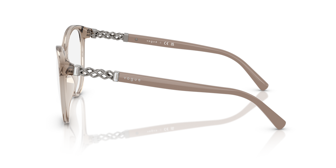 Occhiali da vista vogue eyewear vo5631b 2990 marron pantos femenino taglia 51mm - Vista dettagliata