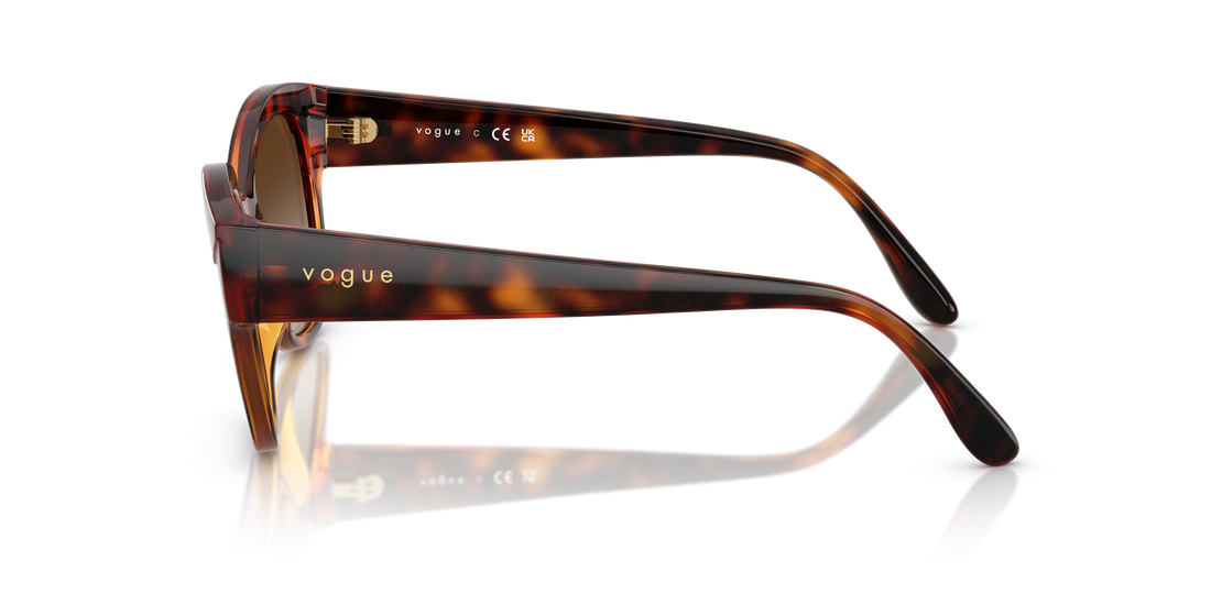 Gafas de sol vogue eyewear vo5638su w65613 marron butterfly femenino talla 55mm - Vista de detalle