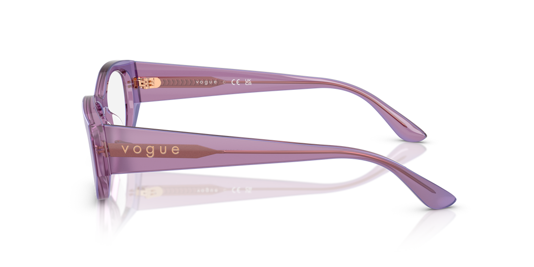 Brillen vogue eyewear vo5640u 3236 violeta pillow femenino größe 51mm - Detailansicht