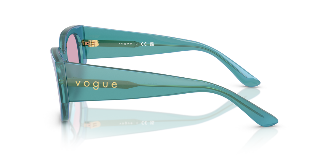 Gafas de sol vogue eyewear vo5641su 323576 verde irregular femenino talla 53mm - Vista de detalle