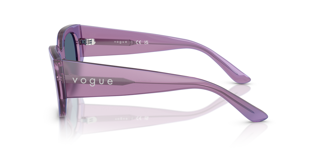 Gafas de sol vogue eyewear vo5641su 323680 violeta irregular femenino talla 53mm - Vista de detalle