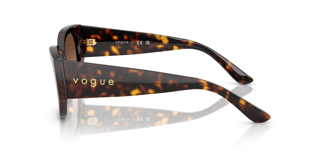 Gafas de sol vogue eyewear vo5641su w65613 marron irregular femenino talla 53mm - Vista de detalle