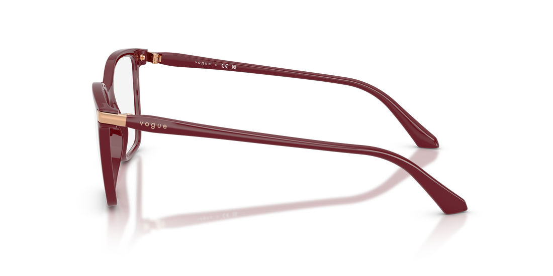 Occhiali da vista vogue eyewear vo5654 2875 rojo square femenino taglia 51mm - Vista dettagliata