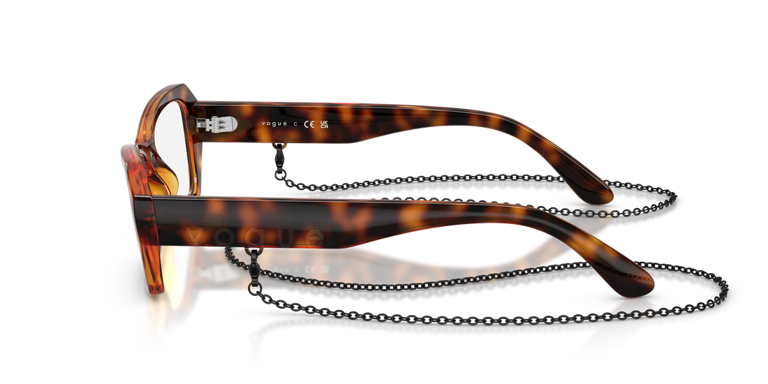 Occhiali da vista vogue eyewear vo5656u w656 marron butterfly femenino taglia 52mm - Vista dettagliata
