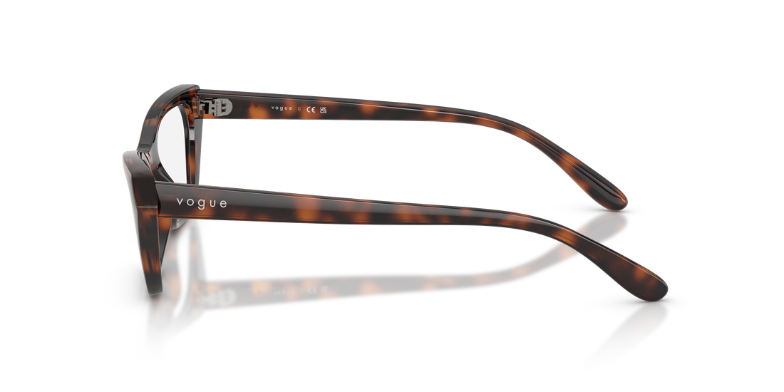 Gafas graduadas vogue eyewear vo5670 2718 marron cat eye femenino talla 53mm - Vista de detalle
