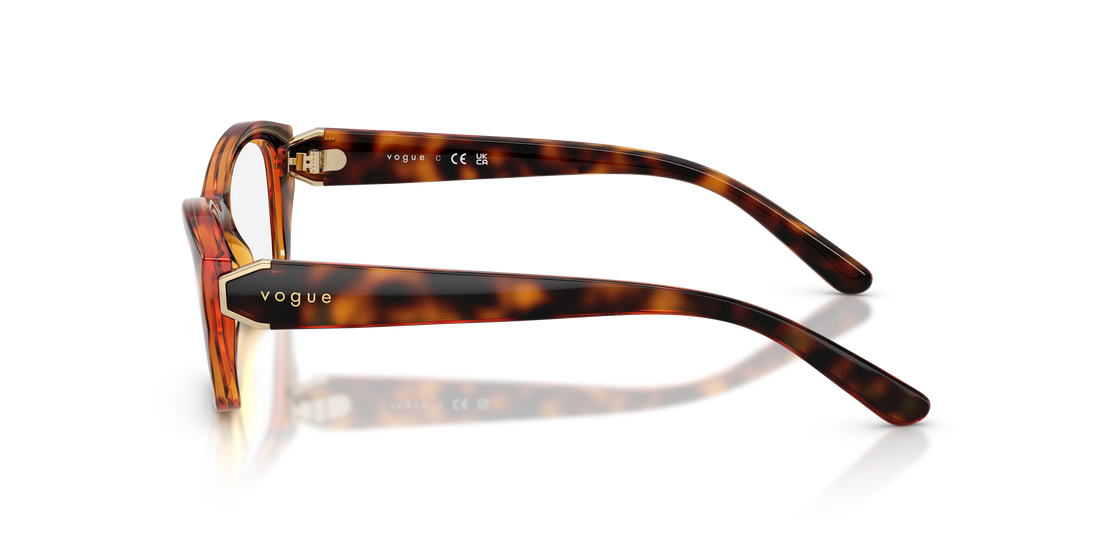 Gafas graduadas vogue eyewear vo5676 w656 marron irregular femenino talla 53mm - Vista de detalle