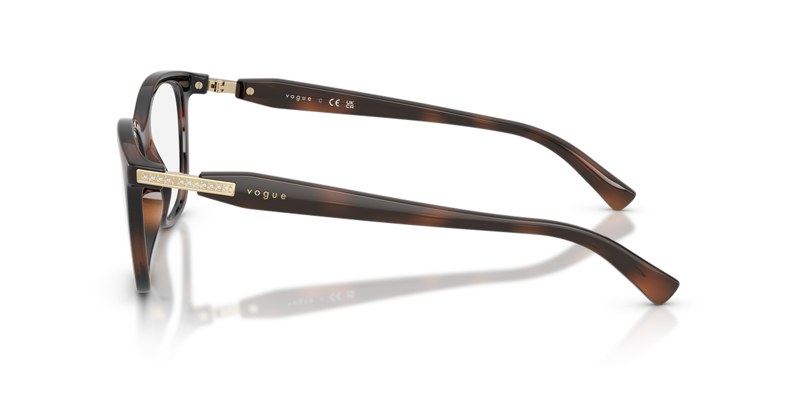 Occhiali da vista vogue eyewear vo5679b 2386 marron pantos femenino taglia 53mm - Vista dettagliata