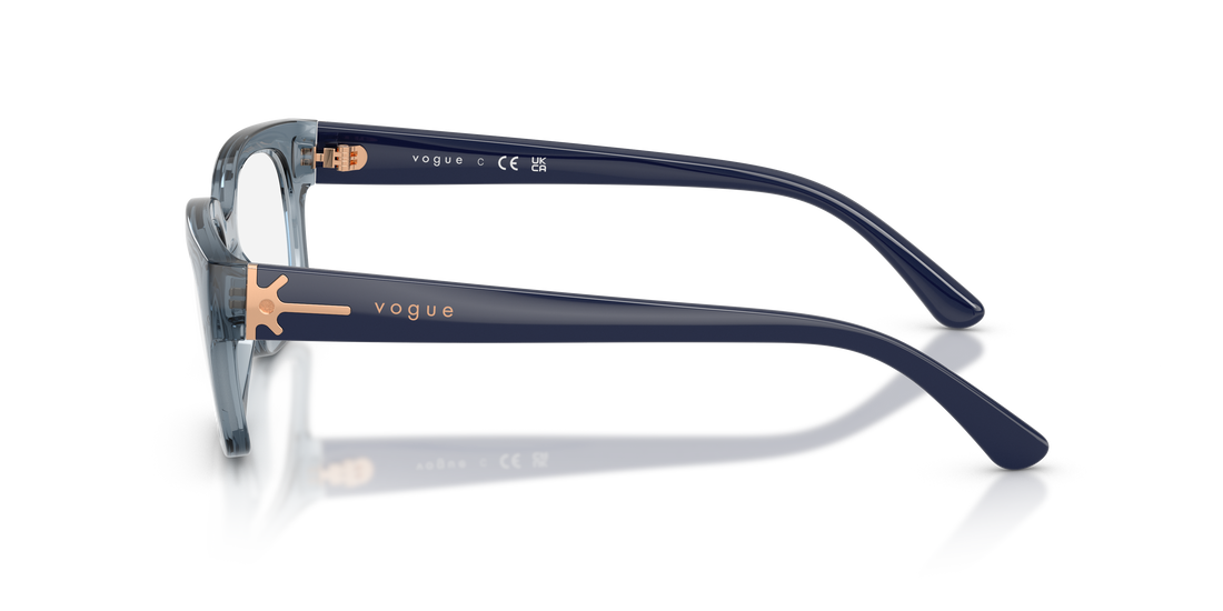 Occhiali da vista vogue eyewear vo5689 2966 azul pillow femenino taglia 53mm - Vista dettagliata