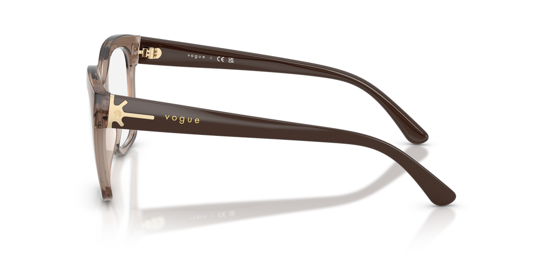 Occhiali da vista vogue eyewear vo5691 2940 marron square femenino taglia 52mm - Vista dettagliata