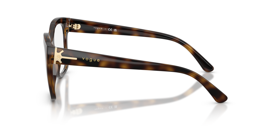 Occhiali da vista vogue eyewear vo5691 w656 marron square femenino taglia 54mm - Vista dettagliata