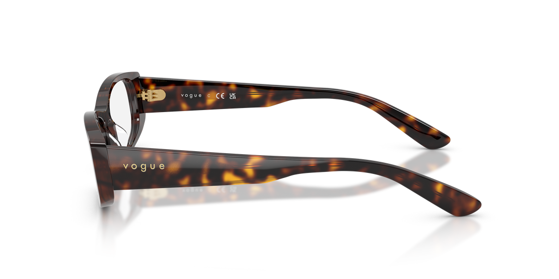 Lunettes de vue vogue eyewear vo5699u w656 marron pillow femenino taille 53mm - Vue détaillée