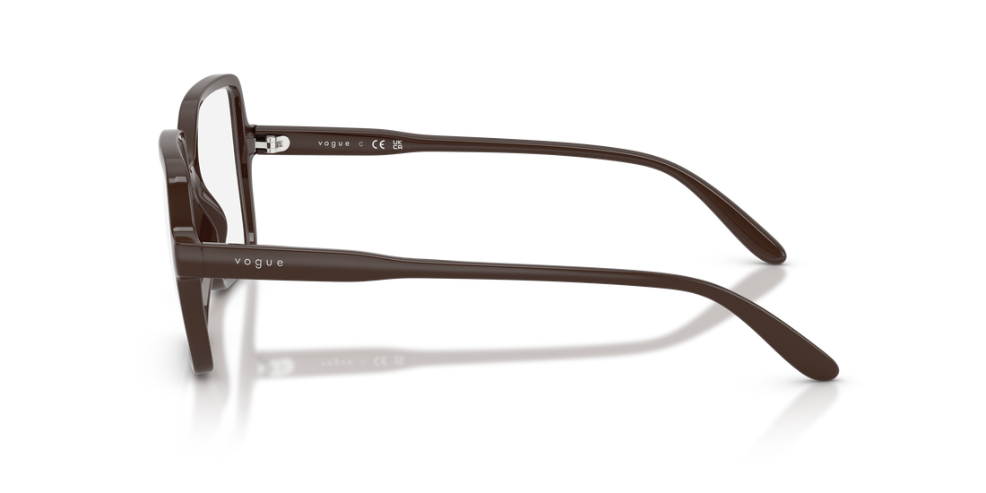 Occhiali da vista vogue eyewear vo5702 2252 marron square femenino taglia 49mm - Vista dettagliata