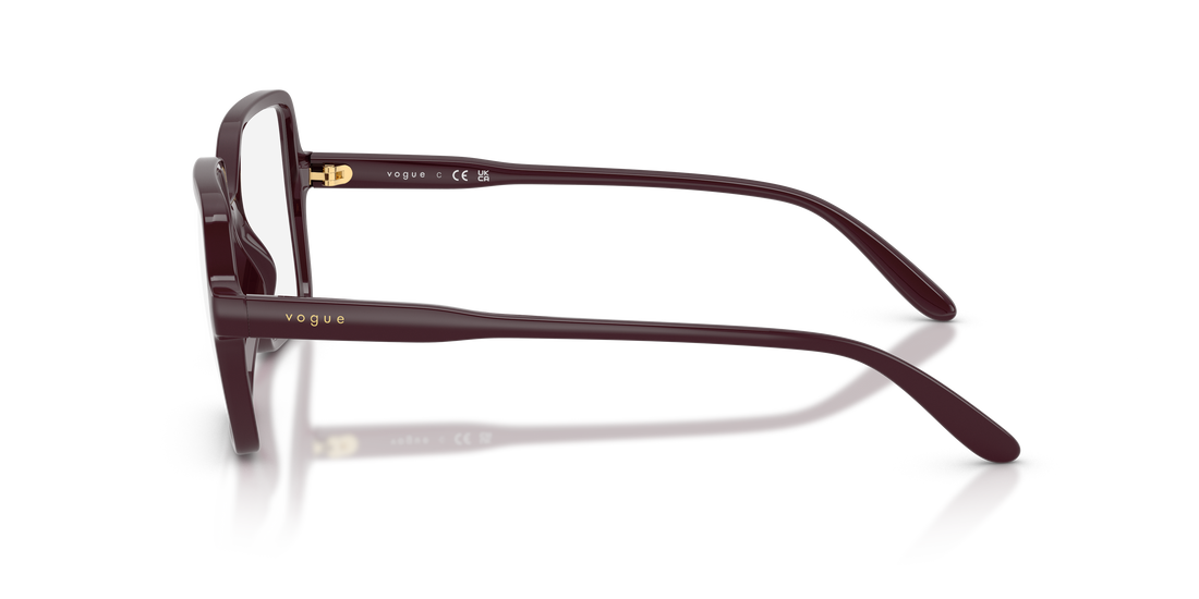 Occhiali da vista vogue eyewear vo5702 3284 rojo square femenino taglia 51mm - Vista dettagliata