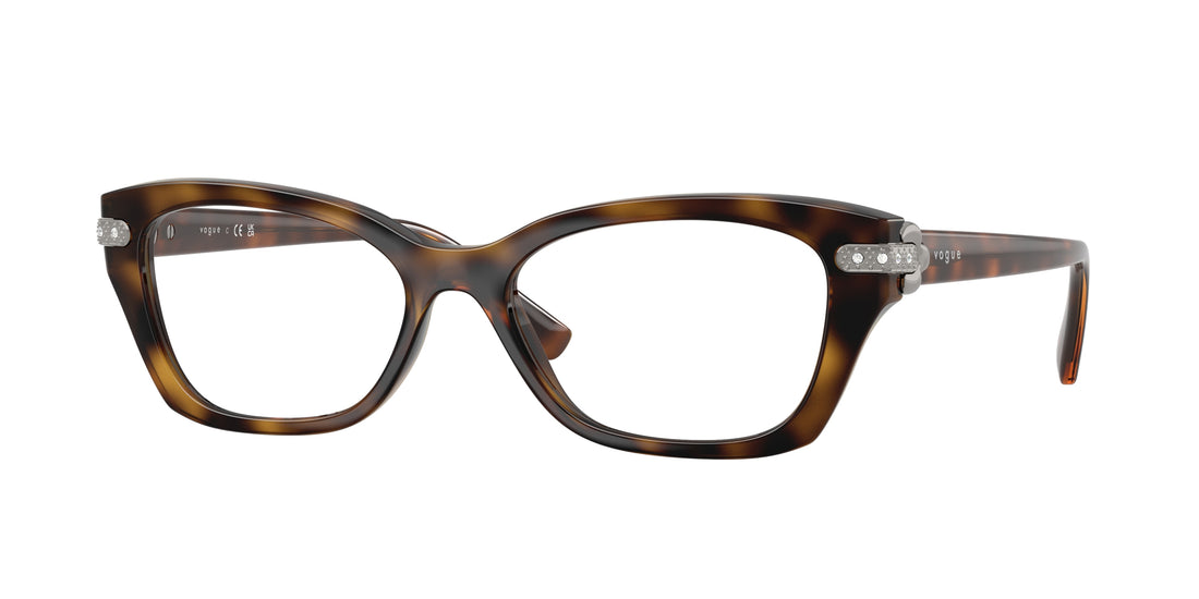 Lunettes de vue vogue eyewear vo5704b w656 marron cat eye femenino taille 54mm - Vue principale