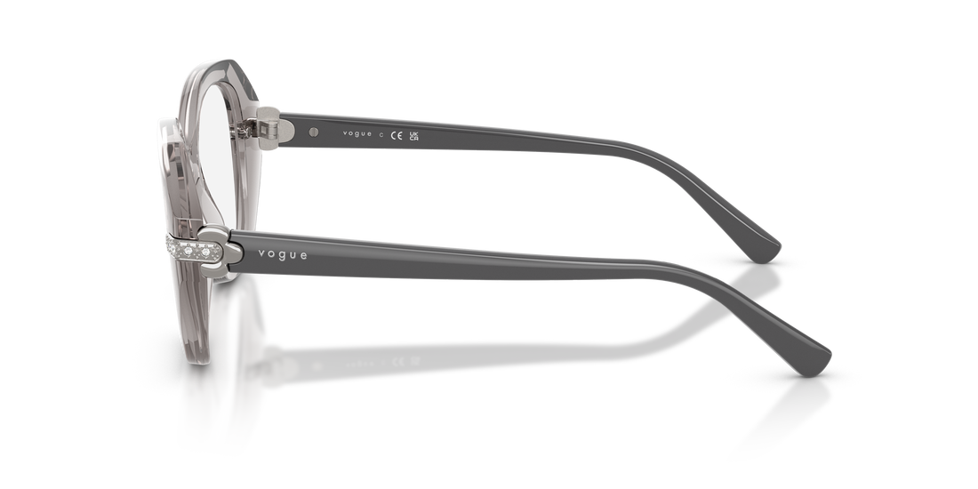 Lunettes de vue vogue eyewear vo5705b 2726 gris irregular femenino taille 52mm - Vue détaillée