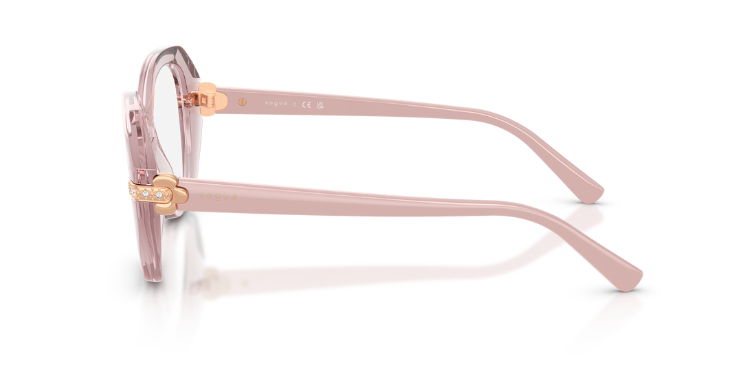 Lunettes de vue vogue eyewear vo5705b 2942 rosa irregular femenino taille 50mm - Vue détaillée