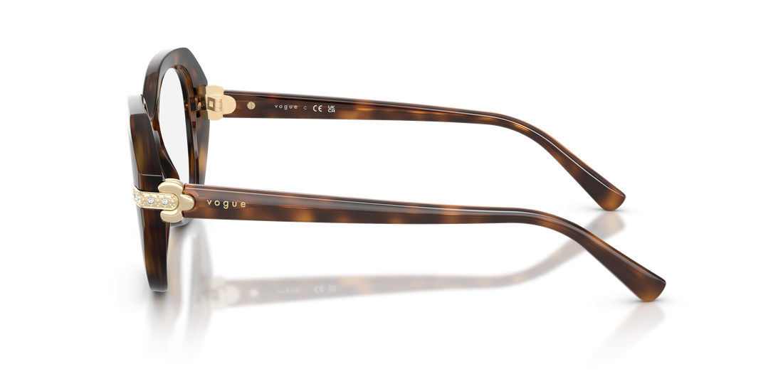 Occhiali da vista vogue eyewear vo5705b w656 marron irregular femenino taglia 50mm - Vista dettagliata
