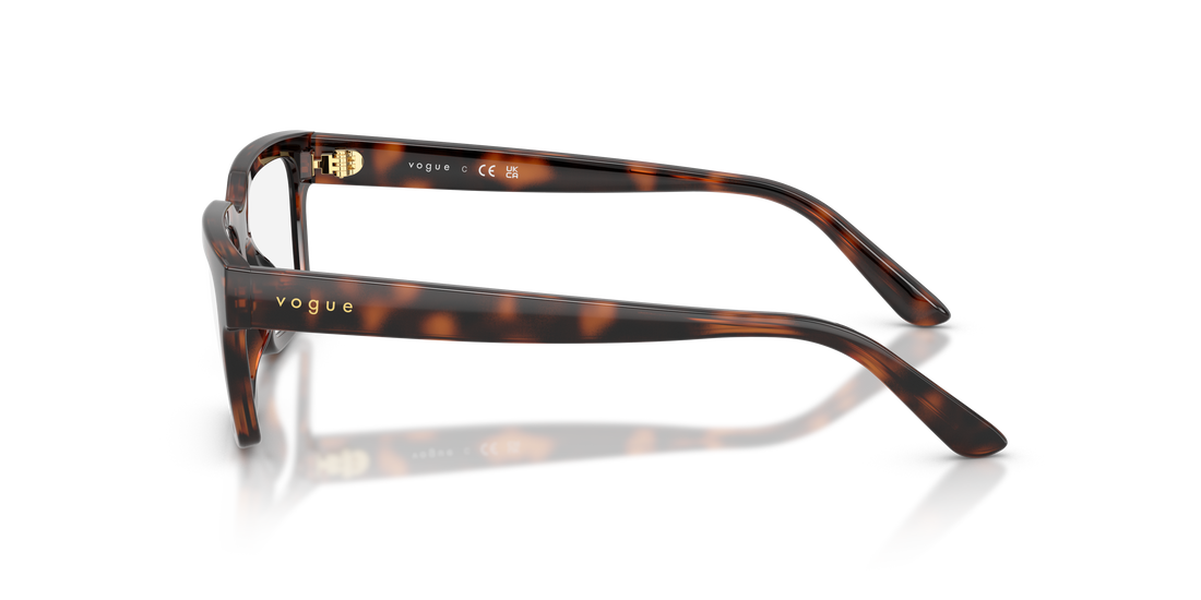 Gafas graduadas vogue eyewear vy2040 2718 marron rectangular infantil talla 49mm - Vista de detalle