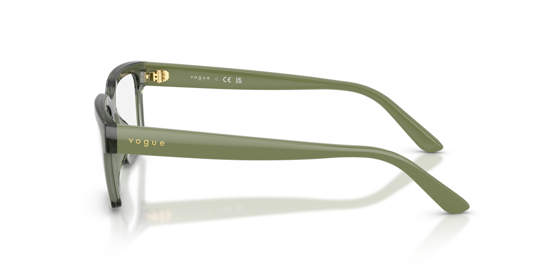 Gafas graduadas vogue eyewear vy2040 3086 verde rectangular infantil talla 49mm - Vista de detalle