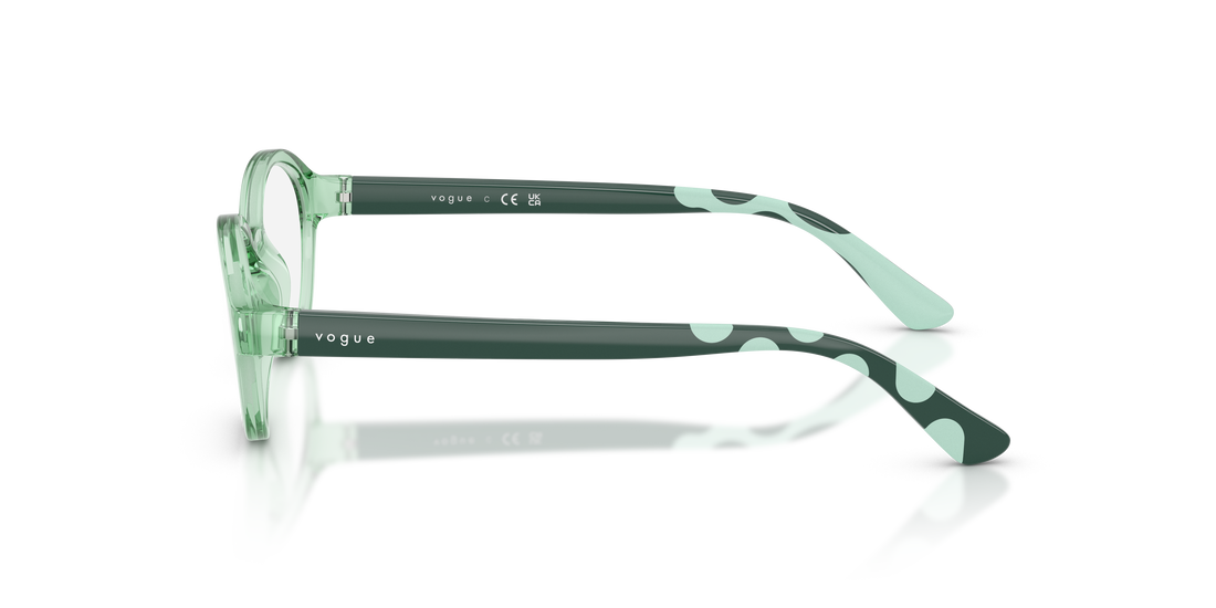 Occhiali da vista vogue eyewear vy2043 3043 verde oval infantil taglia 45mm - Vista dettagliata