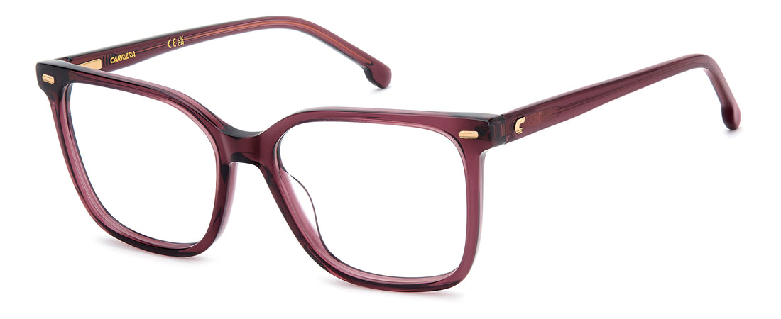 Briller carrera 3011 8cq rojo rectangular femenino størrelse 53mm - Hovedvisning