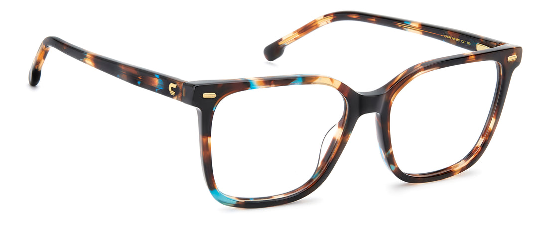 Briller carrera 3011 cvt verde rectangular femenino størrelse 53mm - Detaljeret visning