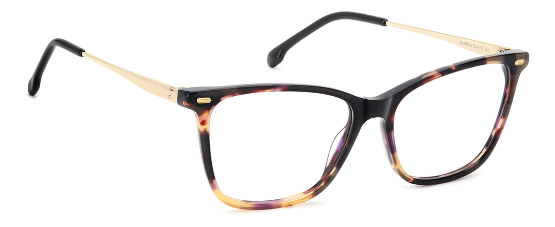 Briller carrera 3024 0t4 havana rectangular femenino størrelse 54mm - Detaljeret visning