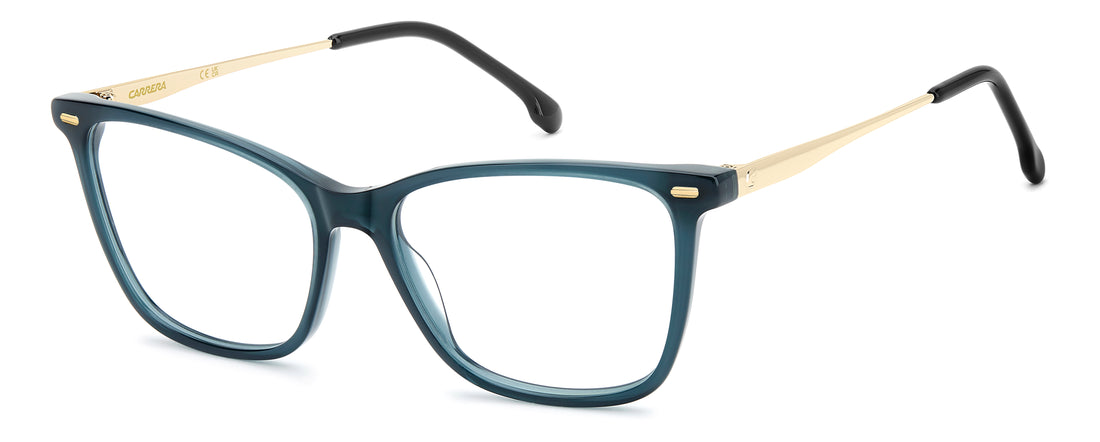 Briller carrera 3024 zi9 verde rectangular femenino størrelse 54mm - Hovedvisning
