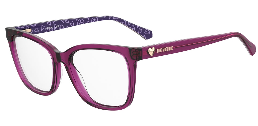 Brillen moschino love mol638 vsp violeta rectangular femenino größe 54mm - Hauptansicht