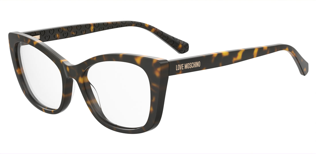 Brillen moschino love mol644 086 havana rectangular femenino größe 53mm - Hauptansicht