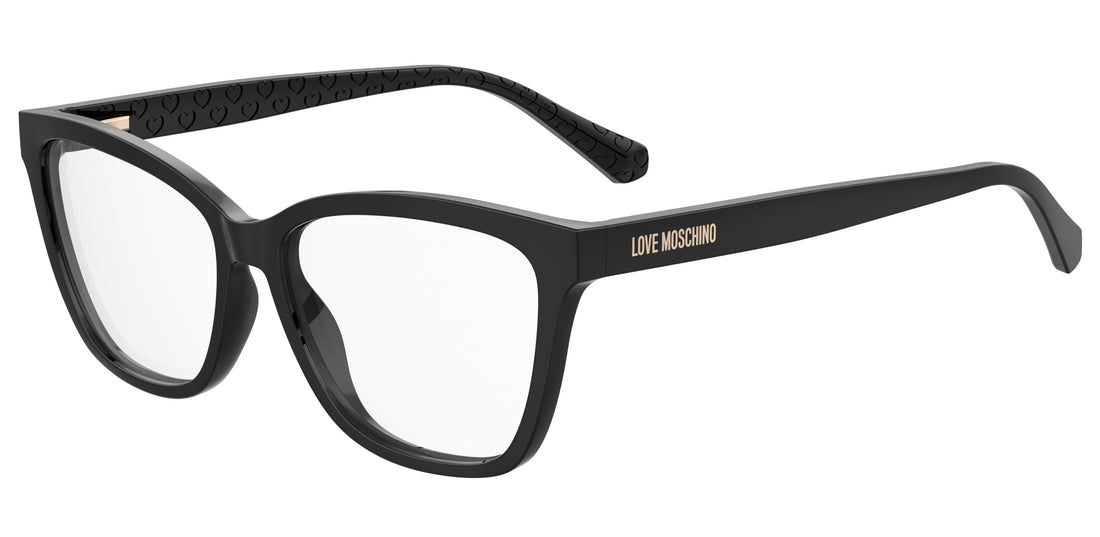 Brillen moschino love mol645 807 negro rectangular femenino größe 55mm - Hauptansicht