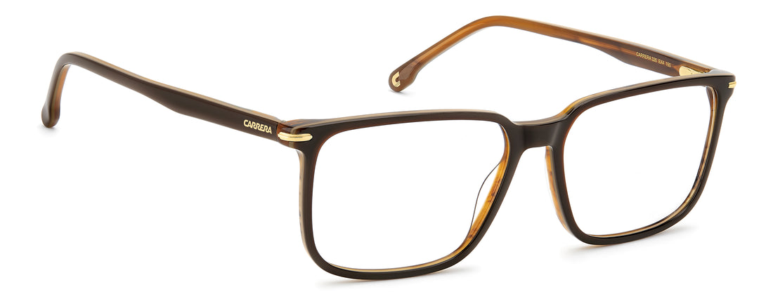 Briller carrera 326 ex4 marron rectangular masculino størrelse 55mm - Detaljeret visning