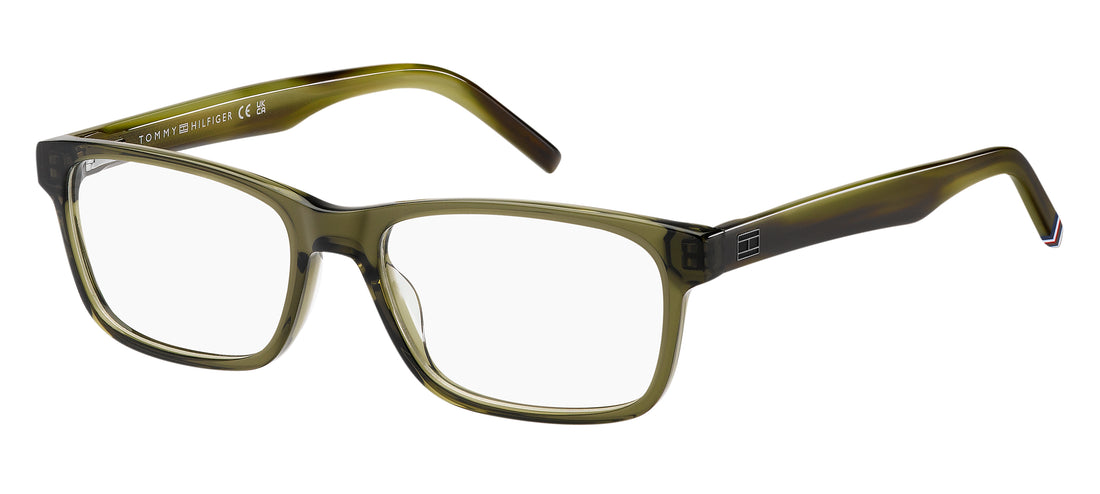 Gafas graduadas tommy hilfiger th 2076 1ed verde masculino talla 55mm - Vista principal