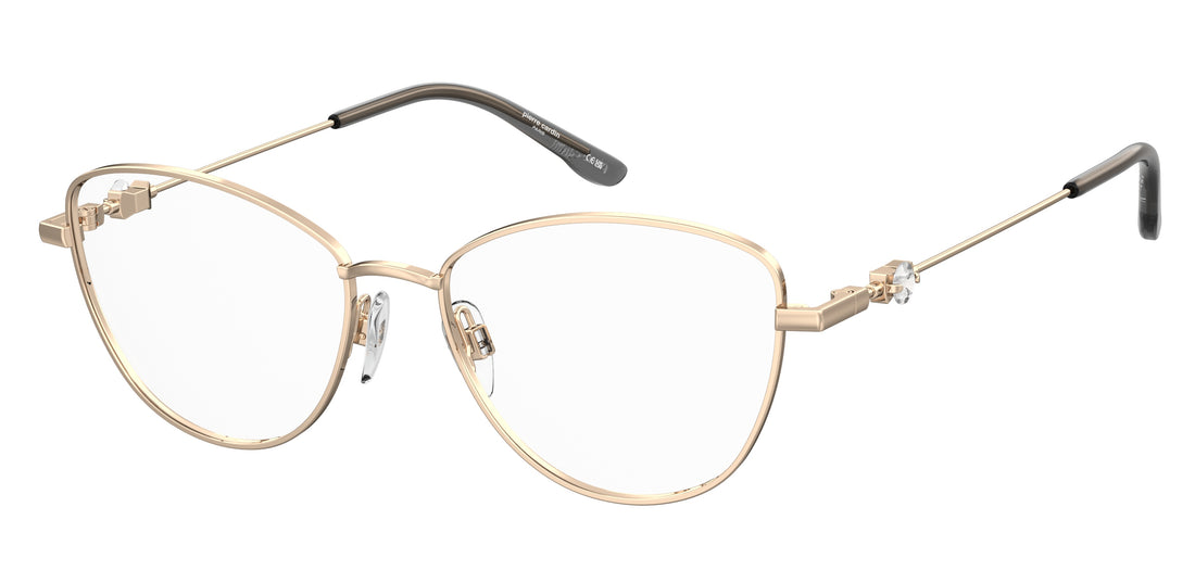 Prescription glasses pierre cardin p.c. 8915 000 dorado cat eye femenino size 53mm - Main view