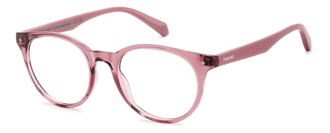 Briller polaroid kids pld d814/t 35j rosa pantos unisex størrelse 47mm - Hovedvisning