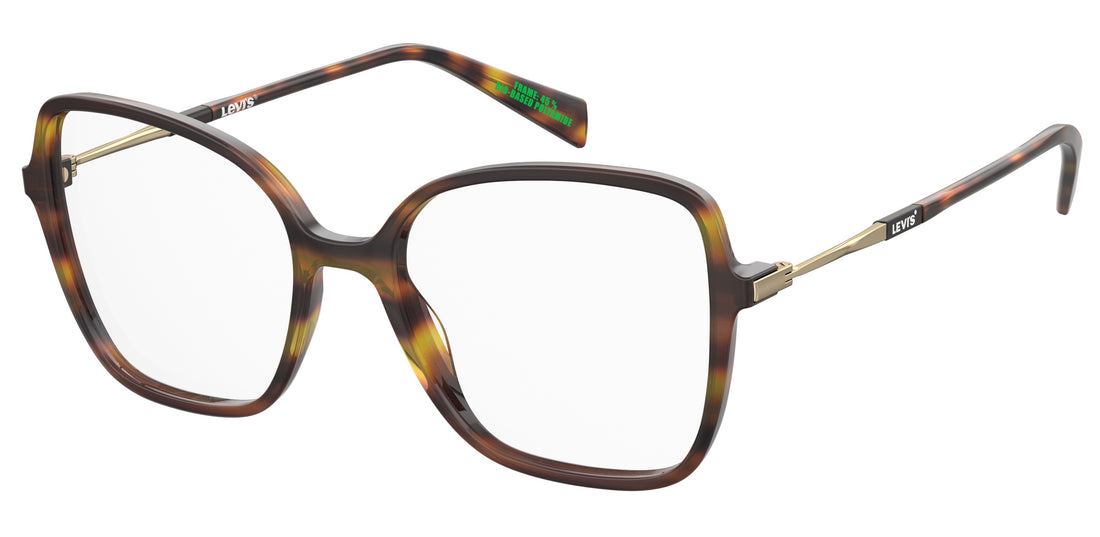 Óculos graduados levis lv 1075 086 havana butterfly femenino tamanho 52mm - Vista principal