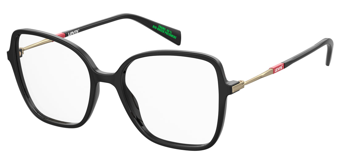 Óculos graduados levis lv 1075 807 negro butterfly femenino tamanho 52mm - Vista principal