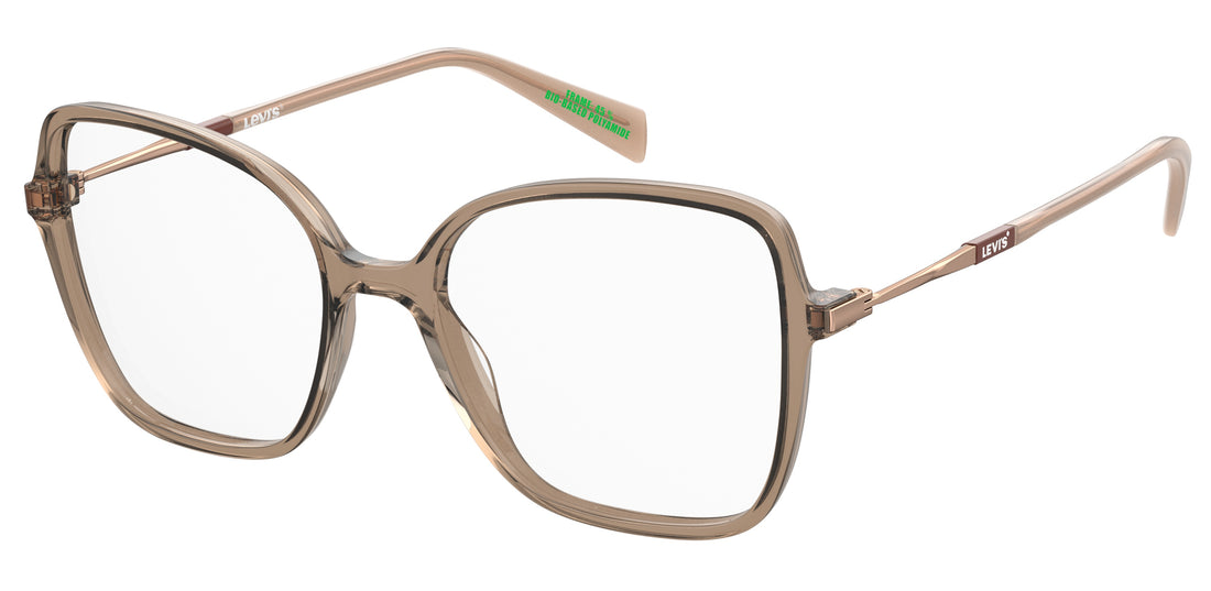 Óculos graduados levis lv 1075 ham champagne butterfly femenino tamanho 52mm - Vista principal