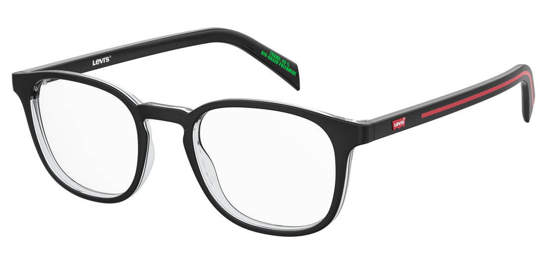 Óculos graduados levis lv 5069 7c5 negro rectangular masculino tamanho 49mm - Vista principal