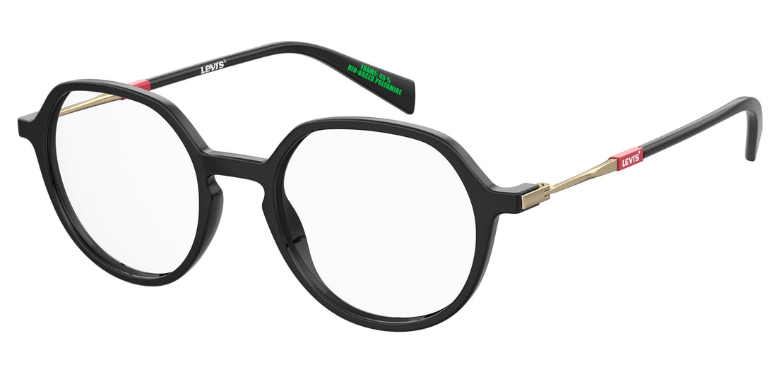 Brillen levis lv 1074 807 negro round geometrical femenino größe 49mm - Hauptansicht